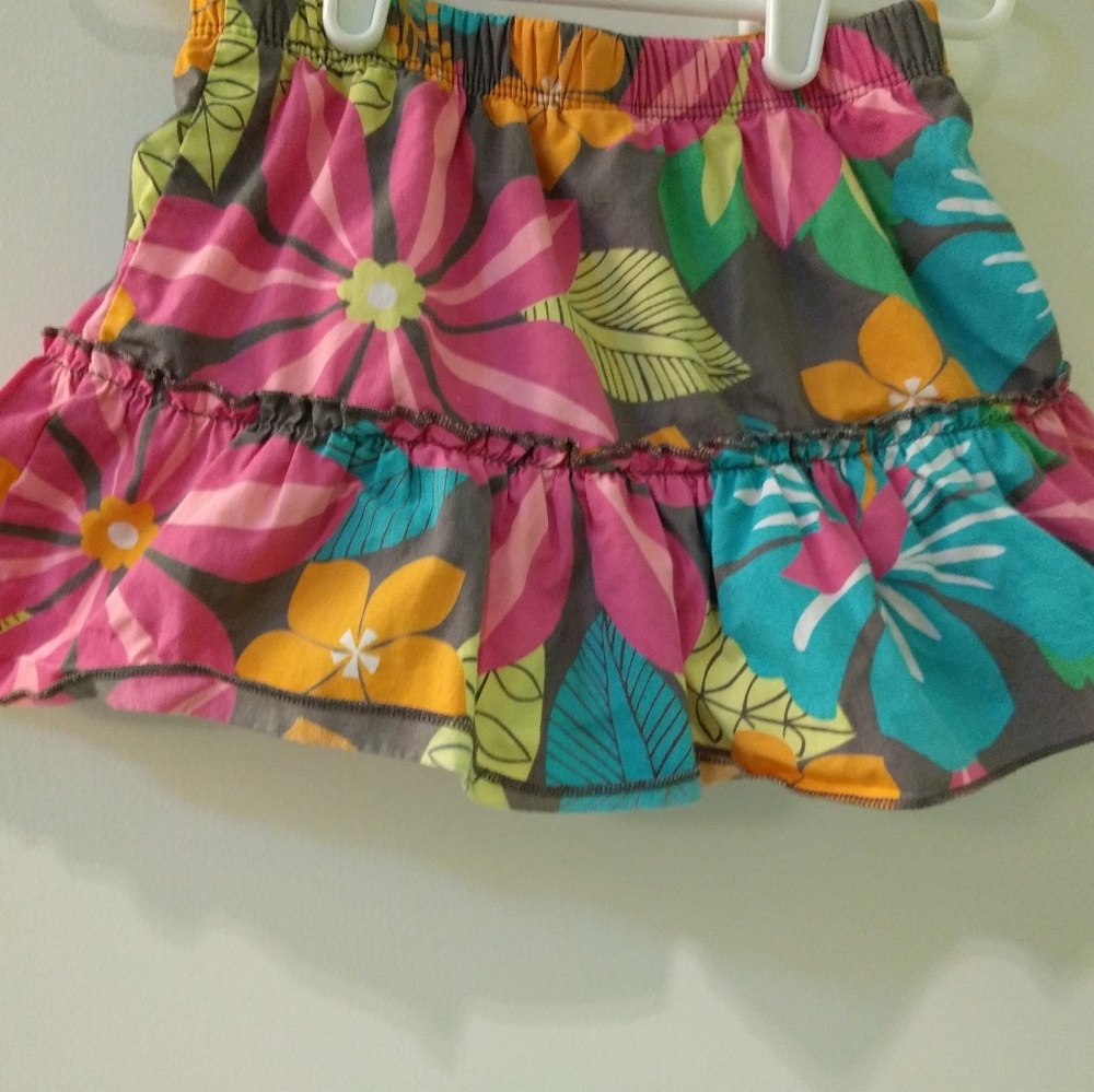 Floral toddler skort